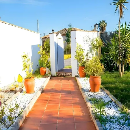 Con Piscina Privada Vallada Terraza Y Barbacoan Conil 펜션 *