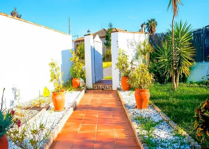 Con Piscina Privada Vallada Terraza Y Barbacoan Conil Dom wakacyjny